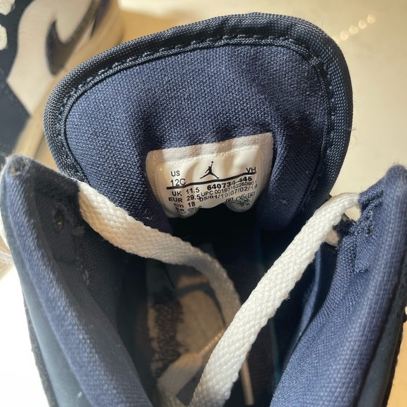 Air Jordan 1 - Navy/white size 12c - Picture 5 of 5